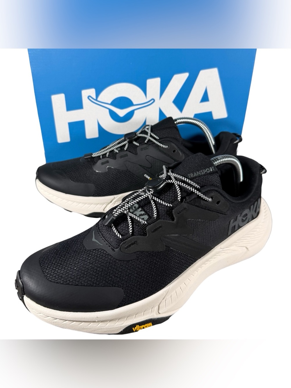 Hoka One One Transport Men's Hiking Trail Shoes US 8.5D Black New
